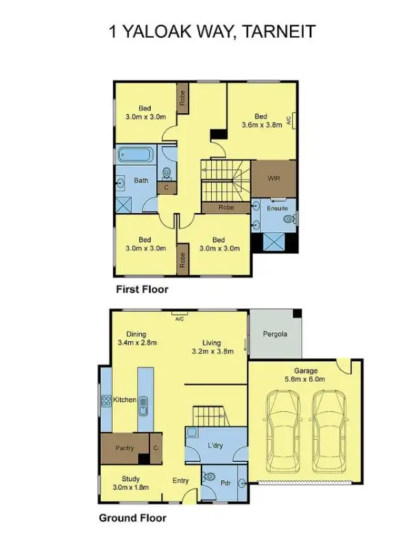 Floorplan of Homely house listing, 1 Yaloak Way, Tarneit VIC 3029