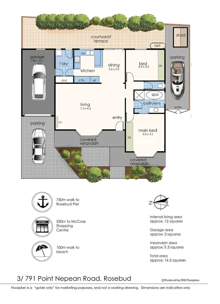 Floorplan of Homely unit listing, 3/791 Point Nepean Road, Rosebud VIC 3939