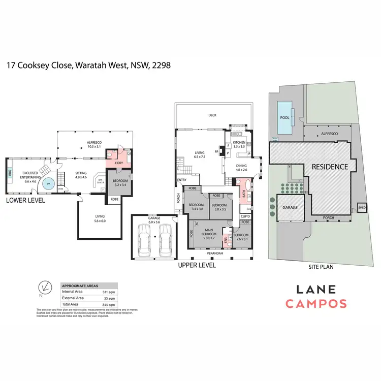 Floorplan of Homely house listing, 17 Cooksey Close, Waratah West NSW 2298