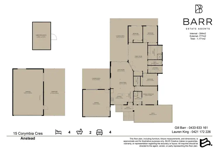 Floorplan of Homely house listing, 15 Corymbia Crescent, Anstead QLD 4070