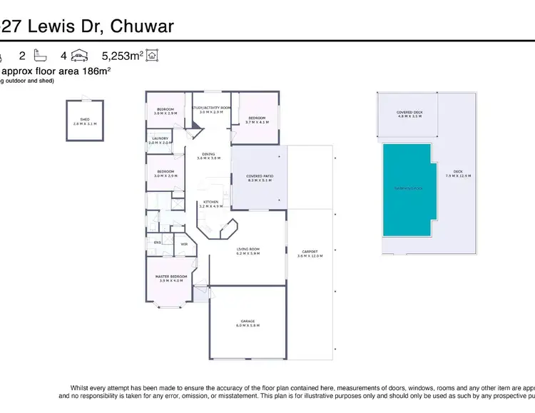 Floorplan of Homely house listing, 25-27 Lewis Drive, Chuwar QLD 4306