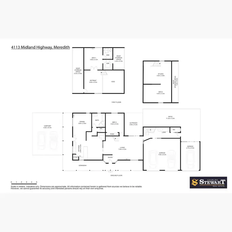 Floorplan of Homely rural property listing, 4113 Midland Highway, Meredith VIC 3333