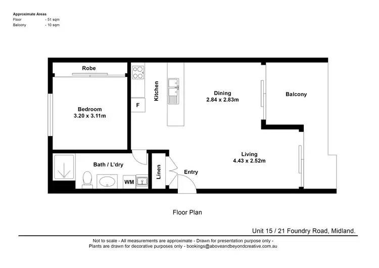 Floorplan of Homely apartment listing, 15/21 Foundry Road, Midland WA 6056