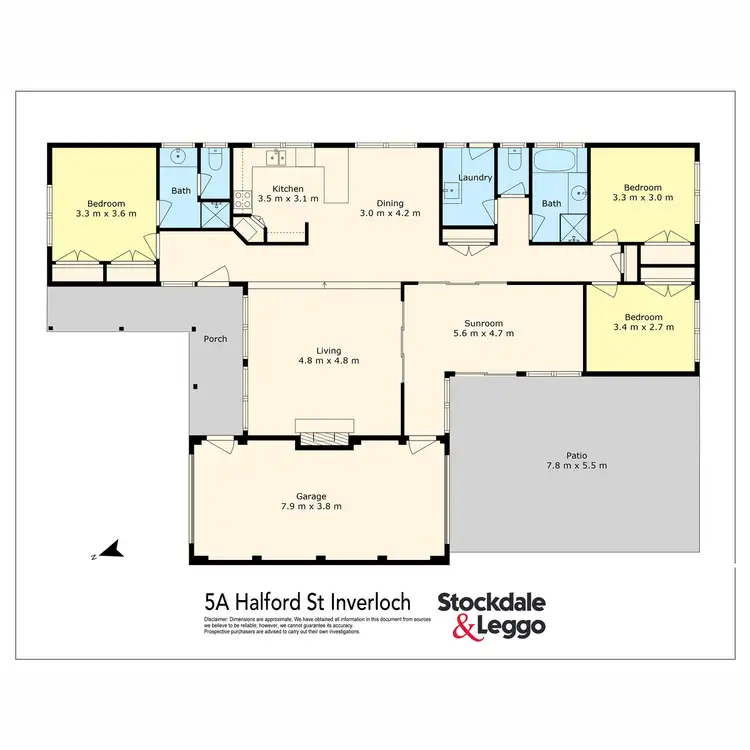 Floorplan of Homely house listing, 5a Halford Street, Inverloch VIC 3996