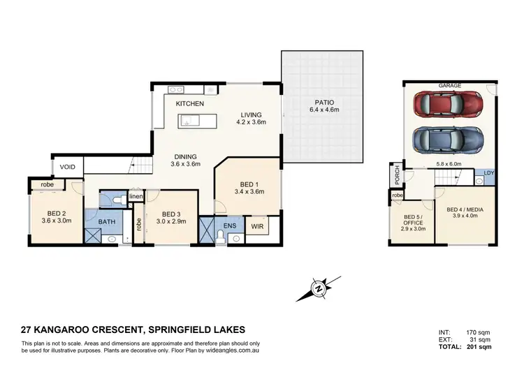 Floorplan of Homely house listing, 27 Kangaroo Crescent, Springfield Lakes QLD 4300