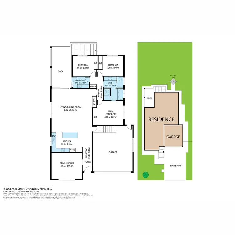 Floorplan of Homely house listing, 15 O'Connor Street, Uranquinty NSW 2652