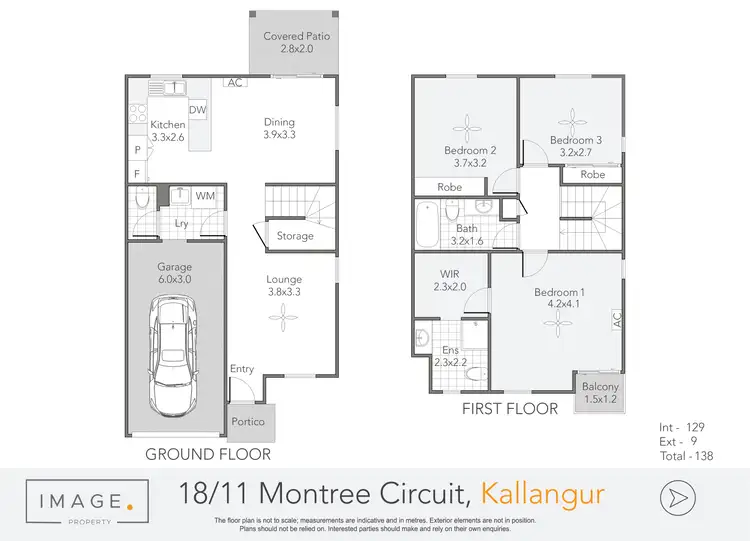 Floorplan of Homely townhouse listing, 18/11 Montree Circuit, Kallangur QLD 4503