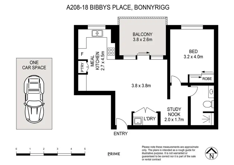 Floorplan of Homely apartment listing, A208/18 Bibbys Place, Bonnyrigg NSW 2177
