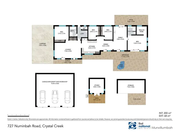 Floorplan of Homely rural property listing, 727 Numinbah Road, Crystal Creek NSW 2484