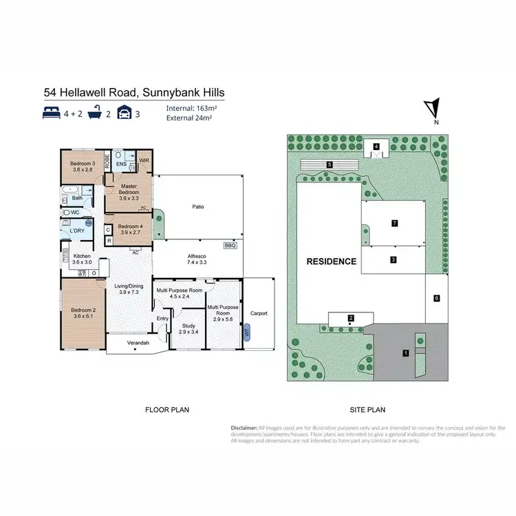 Floorplan of Homely house listing, 54 Hellawell Road, Sunnybank Hills QLD 4109