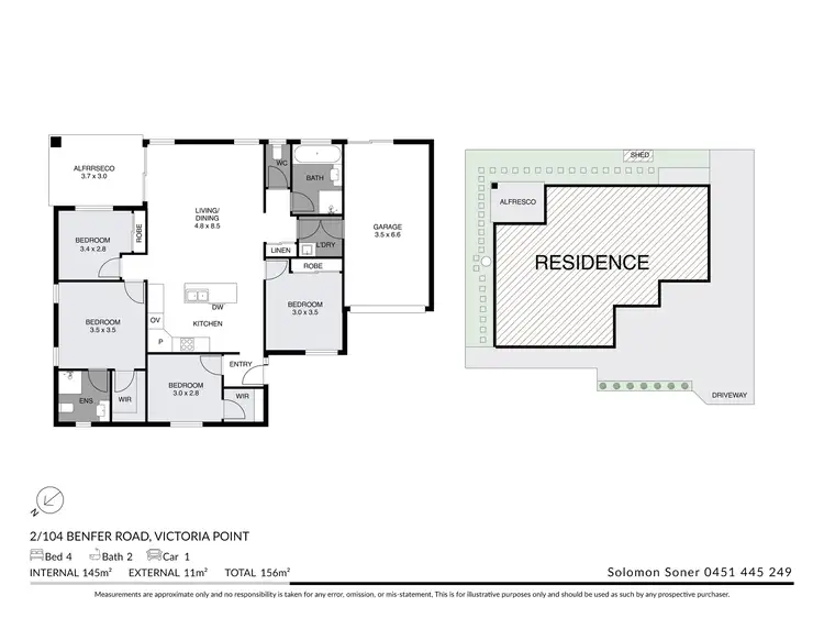 Floorplan of Homely house listing, 104a Benfer Road, Victoria Point QLD 4165
