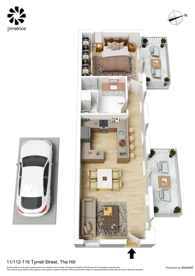 Floorplan of Homely unit listing, 11/112-116 Tyrrell Street, The Hill NSW 2300