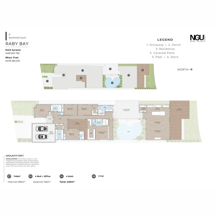 Floorplan of Homely house listing, 6 Sentinel Court, Raby Bay QLD 4163