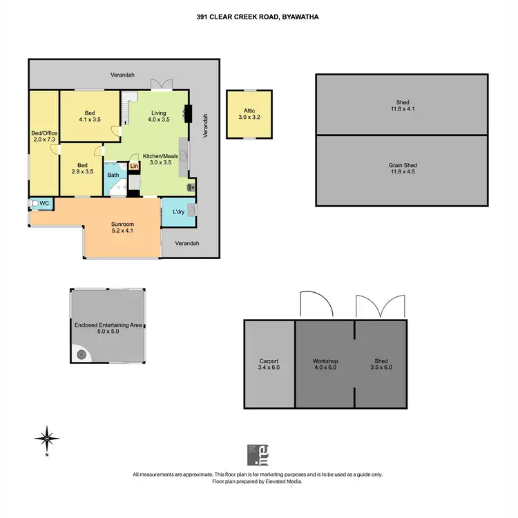Floorplan of Homely house listing, 391 Clear Creek Road, Byawatha VIC 3678