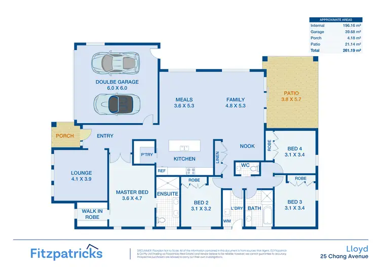 Floorplan of Homely house listing, 25 Chang Avenue, Lloyd NSW 2650
