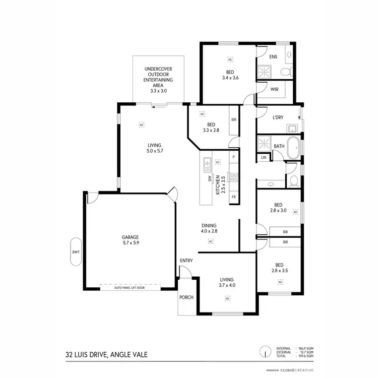 Floorplan of Homely house listing, 32 Luis Drive, Angle Vale SA 5117