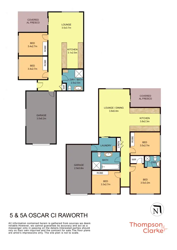 Floorplan of Homely house listing, 5 Oscar Close, Raworth NSW 2321