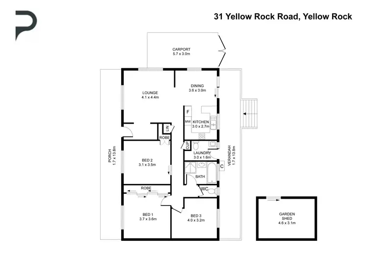 Floorplan of Homely house listing, 31 Yellow Rock Road, Yellow Rock NSW 2777