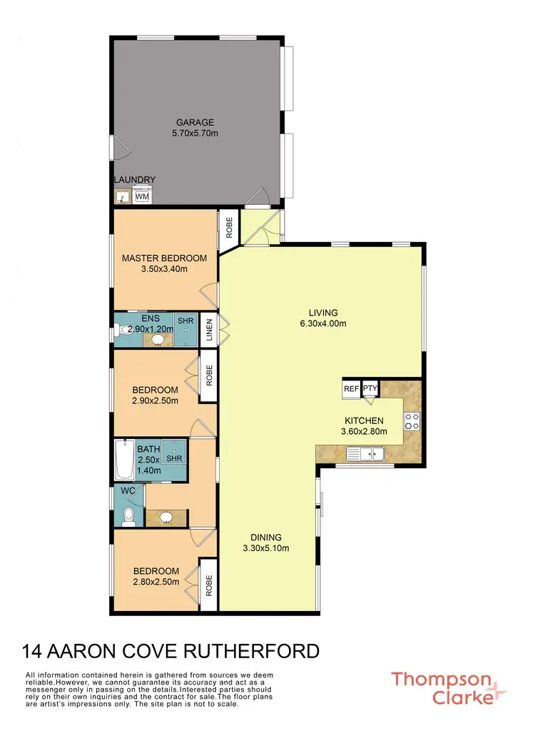 Floorplan of Homely house listing, 14 Aaron Cove, Rutherford NSW 2320