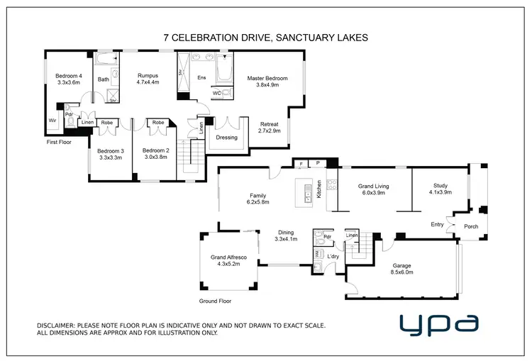 Floorplan of Homely house listing, 7 Celebration Drive, Sanctuary Lakes VIC 3030