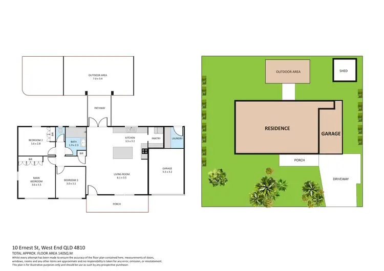 Floorplan of Homely house listing, 10 Ernest Street, West End QLD 4810