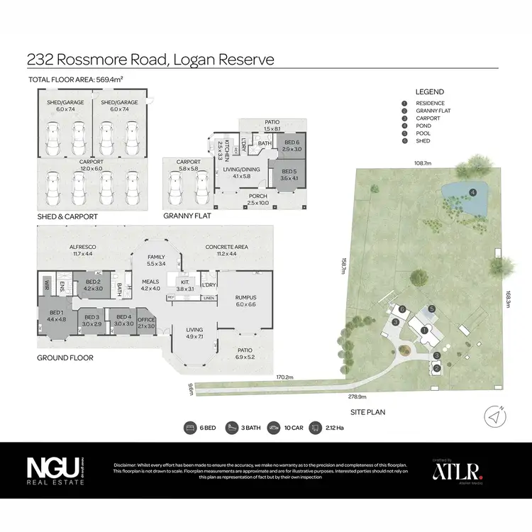 Floorplan of Homely rural property listing, 232 Rossmore Road, Logan Reserve QLD 4133