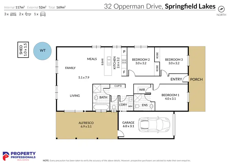 Floorplan of Homely house listing, 32 Opperman Drive, Springfield Lakes QLD 4300