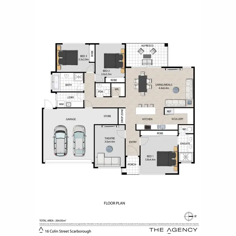 Floorplan of Homely house listing, 16A Colin Road, Scarborough WA 6019