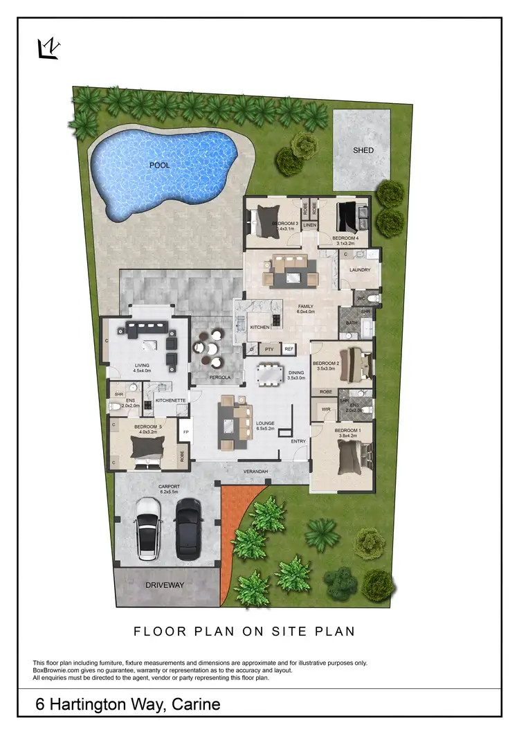 Floorplan of Homely house listing, 6 Hartington Way, Carine WA 6020