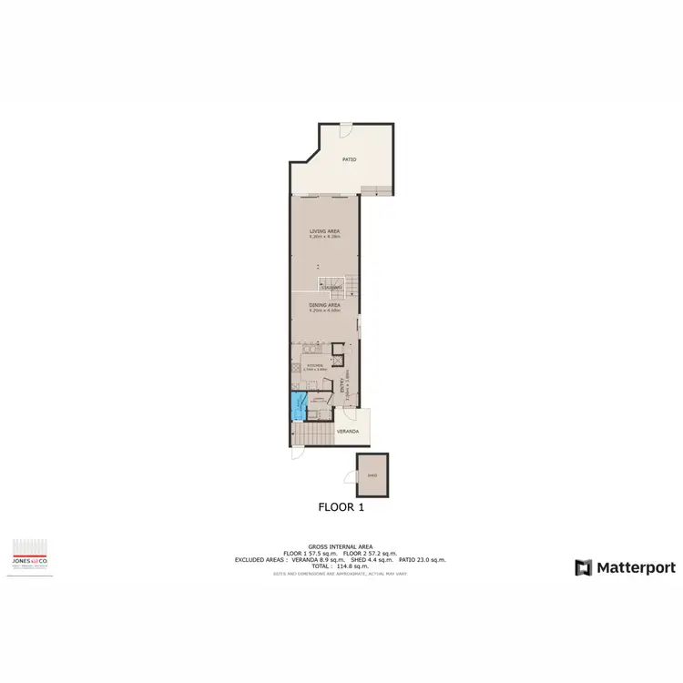 Floorplan of Homely townhouse listing, 15/3 Mitchell Street Mount Lawley, Mount Lawley WA 6050