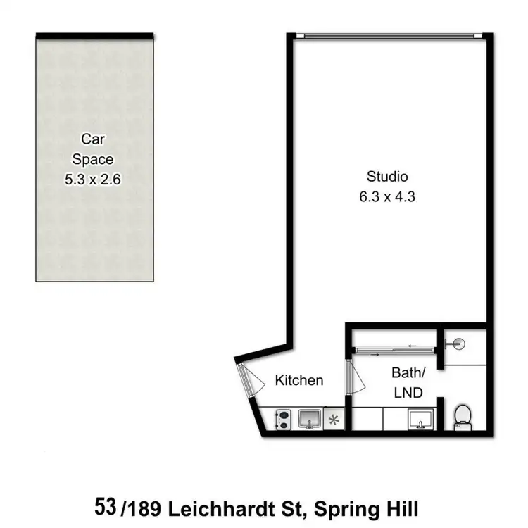 Floorplan of Homely apartment listing, 53/189 Leichhardt Street, Spring Hill QLD 4000