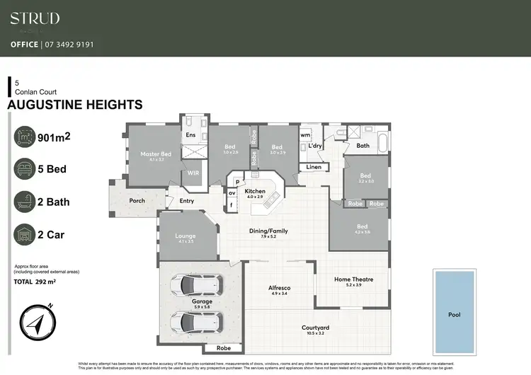 Floorplan of Homely house listing, 5 Conlan Court, Augustine Heights QLD 4300