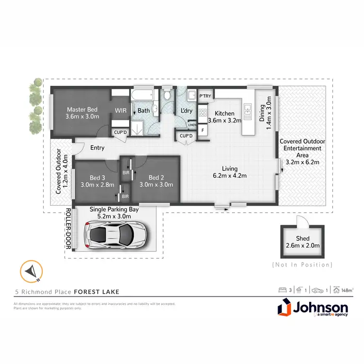 Floorplan of Homely house listing, 5 Richmond Place, Forest Lake QLD 4078