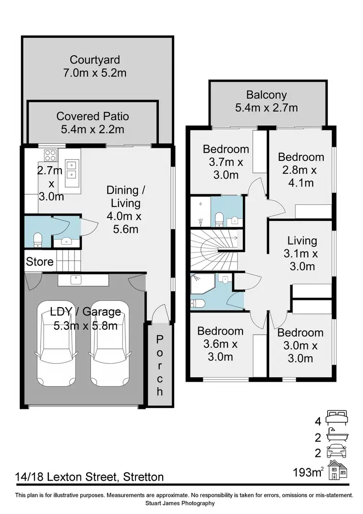 Floorplan of Homely house listing, 14/18 Lexton Street, Stretton QLD 4116