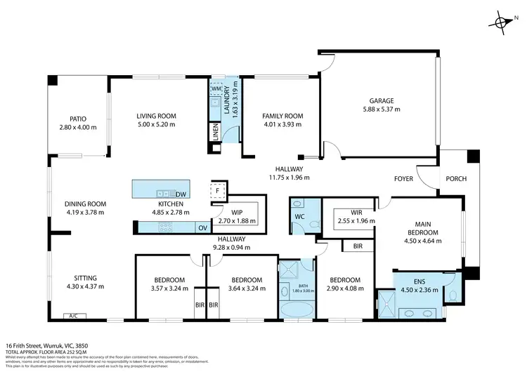 Floorplan of Homely house listing, 16 Frith Street, Wurruk VIC 3850