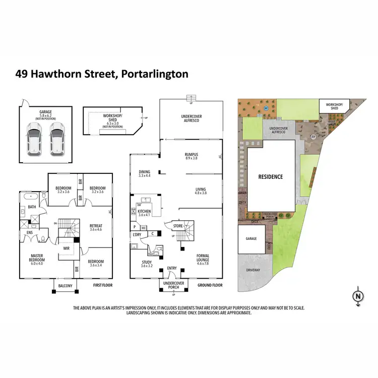 Floorplan of Homely house listing, 49 Hawthorn Street, Portarlington VIC 3223