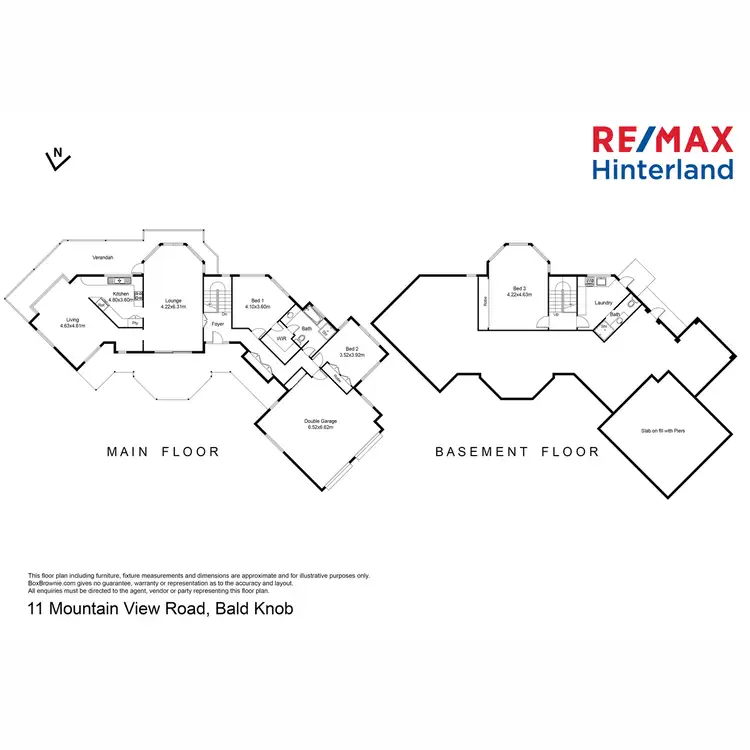 Floorplan of Homely house listing, 11 Mountain View Road, Bald Knob QLD 4552