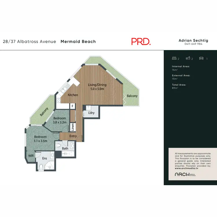 Floorplan of Homely unit listing, 28/37 Albatross Avenue, Mermaid Beach QLD 4218