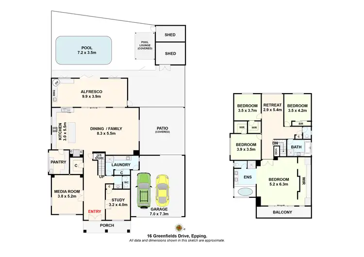 Floorplan of Homely house listing, 16 Greenfields Drive, Epping VIC 3076