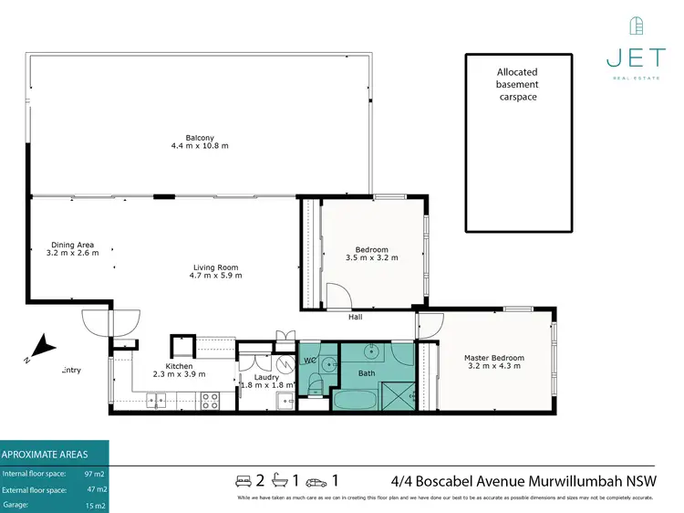Floorplan of Homely unit listing, 4/4 Boscabel Avenue, Murwillumbah NSW 2484
