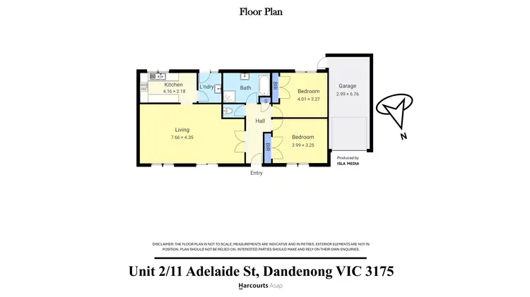 Floorplan of Homely unit listing, 2/11 Adelaide Street, Dandenong VIC 3175