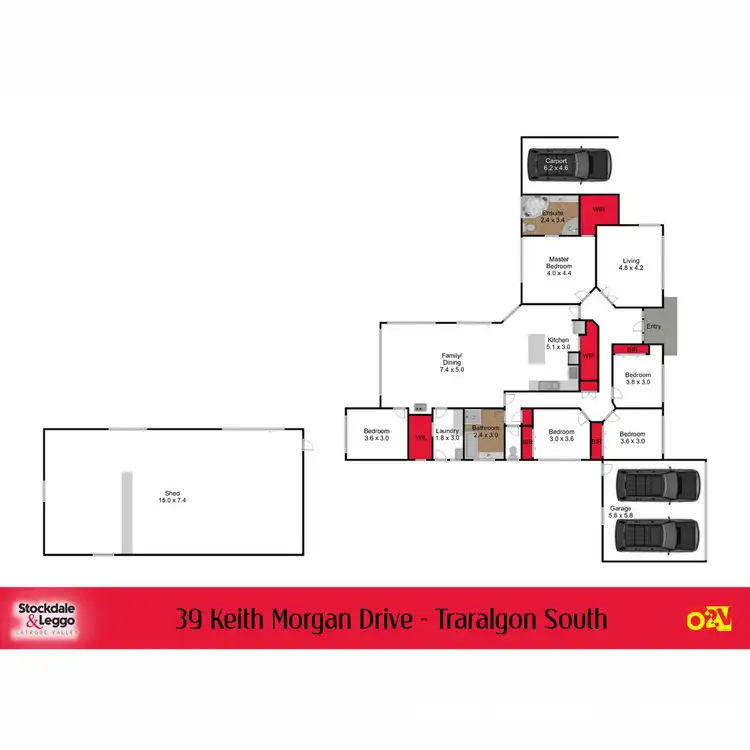 Floorplan of Homely house listing, 39 Keith Morgan Drive, Traralgon South VIC 3844