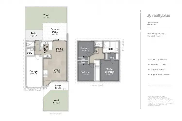 Floorplan of Homely townhouse listing, 2/9 Kingia Court, Burleigh Heads QLD 4220