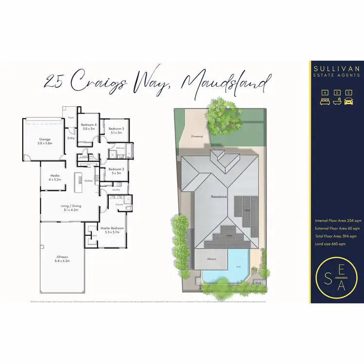 Floorplan of Homely house listing, 25 Craigs Way, Maudsland QLD 4210