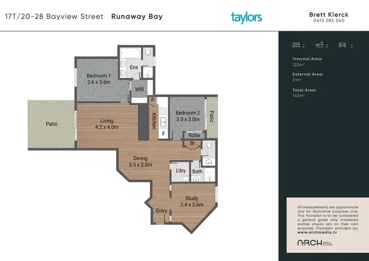 Floorplan of Homely apartment listing, 17T/28 Bayview Street, Runaway Bay QLD 4216