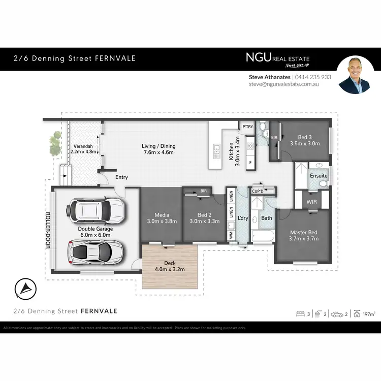 Floorplan of Homely unit listing, 2/6 Denning Street, Fernvale QLD 4306