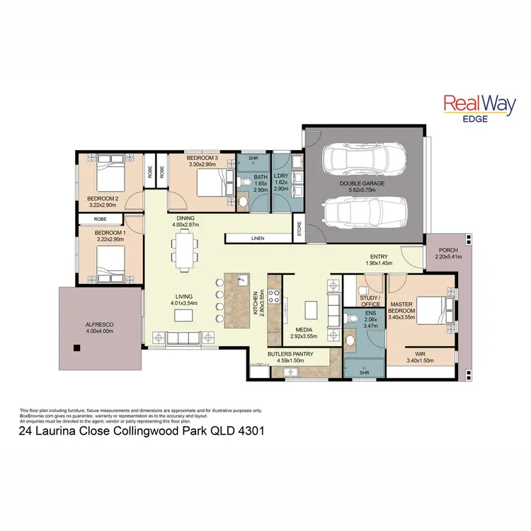 Floorplan of Homely house listing, 24 Laurina Close, Collingwood Park QLD 4301