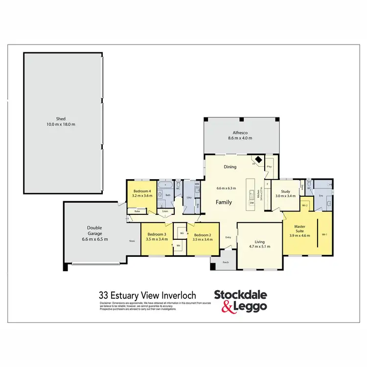Floorplan of Homely house listing, 33 Estuary View, Inverloch VIC 3996
