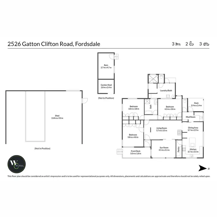 Floorplan of Homely house listing, 2526 Gatton Clifton Road, Fordsdale QLD 4343