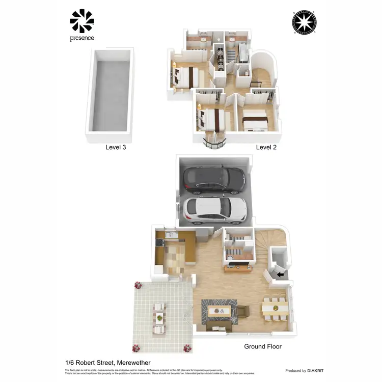 Floorplan of Homely townhouse listing, 1/6 Robert Street, Merewether NSW 2291